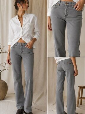 Neutral Gray Micro-Cord Pants | Straight-Leg Minimalist Capsule · Freestyle